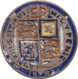 1887 SIXPENCE ( VF ) enamelled - Sixpence - Cambridgeshire Coins