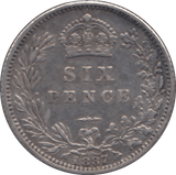 1887 SIXPENCE ( VF ) - Sixpence - Cambridgeshire Coins