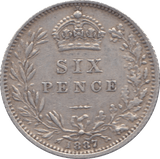 1887 SIXPENCE ( VF ) - Sixpence - Cambridgeshire Coins