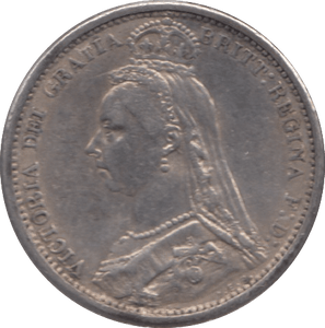 1887 SIXPENCE ( VF ) - Sixpence - Cambridgeshire Coins