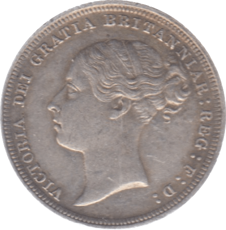 1887 SIXPENCE YOUNG HEAD ( EF ) 6 - Sixpence - Cambridgeshire Coins