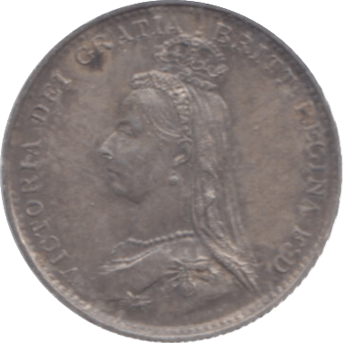 1887 THREEPENCE ( EF ) 11 - Threepence - Cambridgeshire Coins