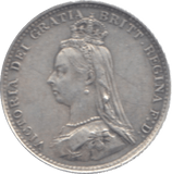 1887 THREEPENCE ( EF ) 12 - Threepence - Cambridgeshire Coins