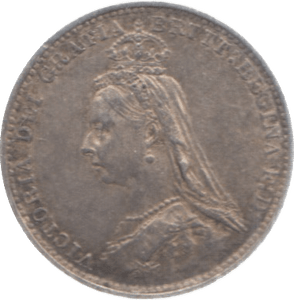 1887 THREEPENCE ( EF ) 4 - Threepence - Cambridgeshire Coins