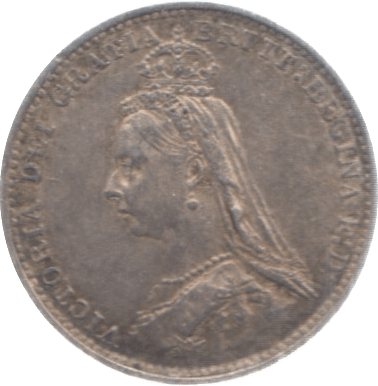 1887 THREEPENCE ( EF ) 4 - Threepence - Cambridgeshire Coins