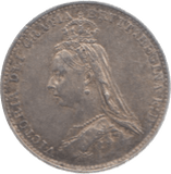 1887 THREEPENCE ( EF ) 4 - Threepence - Cambridgeshire Coins