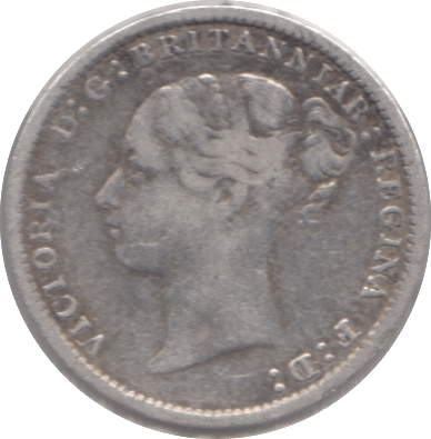 1887 THREEPENCE ( FINE ) - Threepence - Cambridgeshire Coins