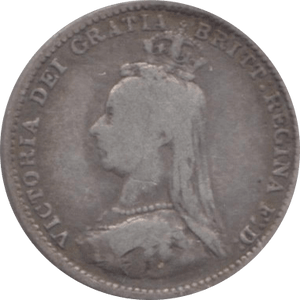 1887 THREEPENCE ( FINE ) - Threepence - Cambridgeshire Coins