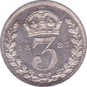 1887 THREEPENCE ( PROOF ) - Threepence - Cambridgeshire Coins