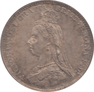 1887 THREEPENCE ( UNC ) 25 - Threepence - Cambridgeshire Coins