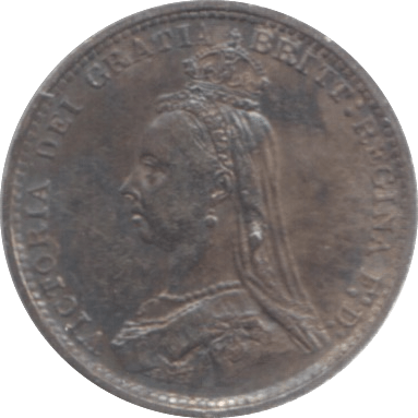 1887 THREEPENCE ( UNC ) 2 - Threepence - Cambridgeshire Coins