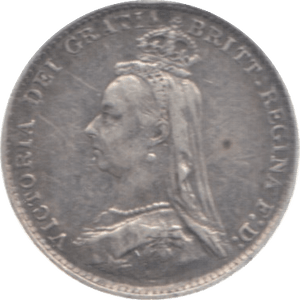 1887 THREEPENCE ( VF ) 3 - Threepence - Cambridgeshire Coins