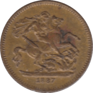 1887 TOY MONEY SOVEREIGN ref 3 - TOY MONEY - Cambridgeshire Coins