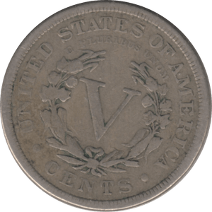 1887 USA 5 CENT - WORLD COINS - Cambridgeshire Coins
