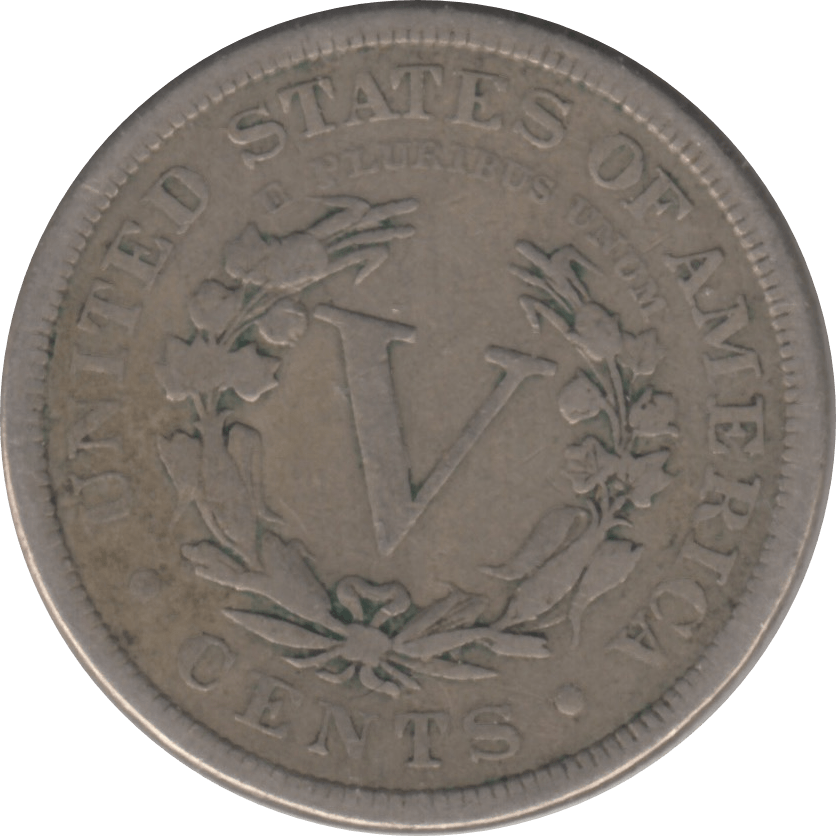 1887 USA 5 CENT - WORLD COINS - Cambridgeshire Coins