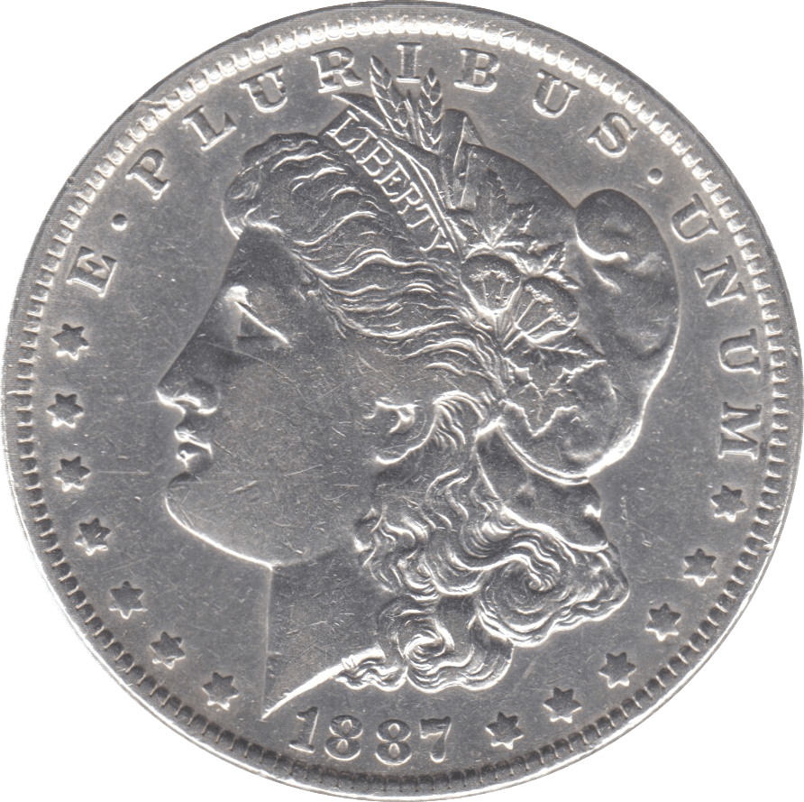 1887 USA SILVER MORGAN DOLLAR NEW ORLEANS MINT - WORLD COINS - Cambridgeshire Coins