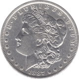 1887 USA SILVER MORGAN DOLLAR NEW ORLEANS MINT - WORLD COINS - Cambridgeshire Coins
