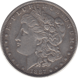 1887 USA SILVER MORGAN DOLLAR PHILADELPHIA MINT - SILVER WORLD COINS - Cambridgeshire Coins