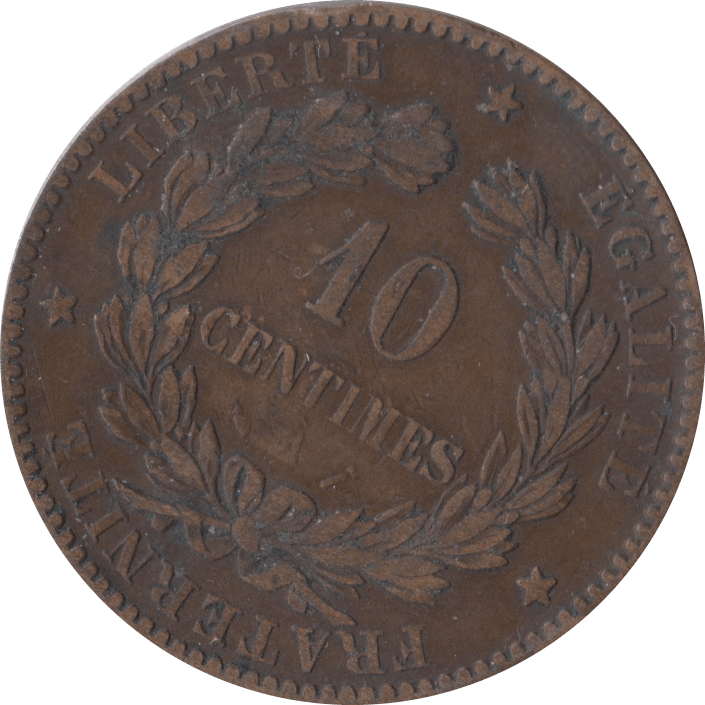 1888 10 CENTIMES FRANCE - WORLD COINS - Cambridgeshire Coins