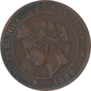1888 10 CENTIMES FRANCE - WORLD COINS - Cambridgeshire Coins