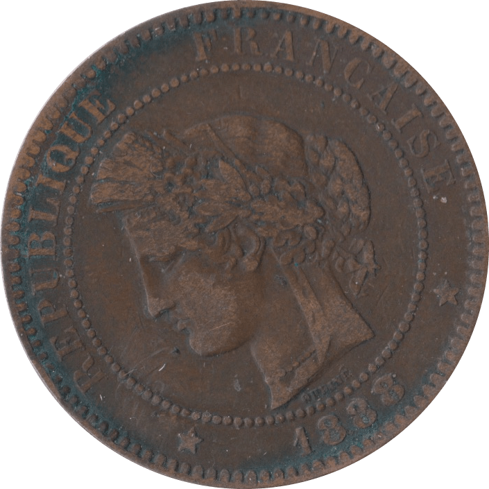 1888 10 CENTIMES FRANCE - WORLD COINS - Cambridgeshire Coins