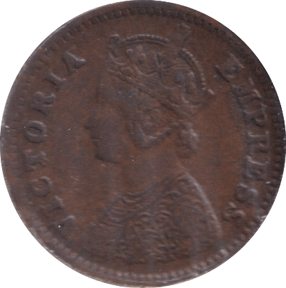 1888 1/12 ANNA INDIA - WORLD COINS - Cambridgeshire Coins