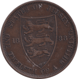 1888 1/25 SHILLING JERSEY - WORLD COINS - Cambridgeshire Coins