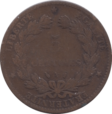 1888 5 CENTIMES FRANCE - WORLD COINS - Cambridgeshire Coins