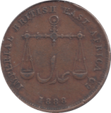 1888 BRITISH EAST AFRICA TOKEN - Token - Cambridgeshire Coins
