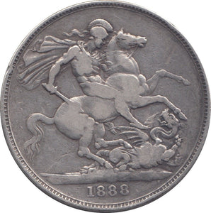 1888 CROWN ( FINE ) 8 - Crown - Cambridgeshire Coins