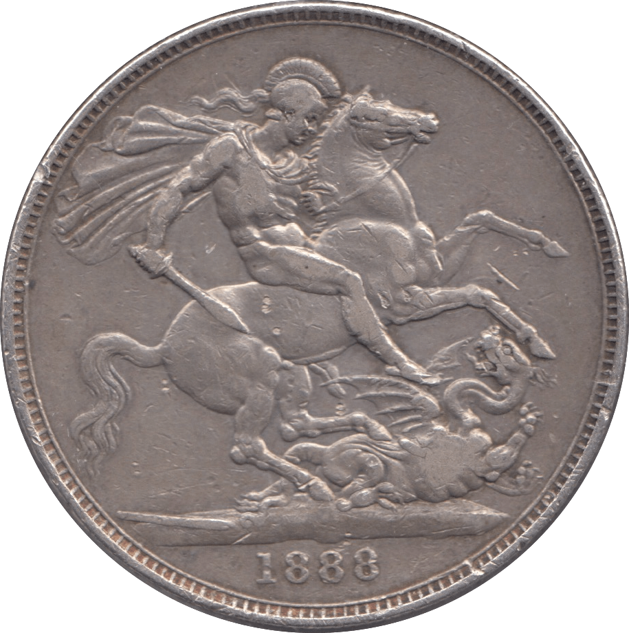 1888 CROWN ( FINE ) - Crown - Cambridgeshire Coins