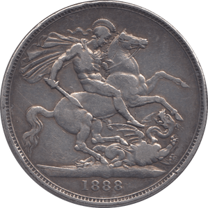 1888 CROWN ( VF ) - Crown - Cambridgeshire Coins
