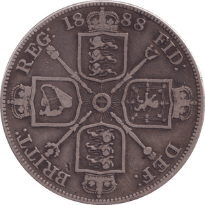 1888 DOUBLE FLORIN ( F ) 4 - Double Florin - Cambridgeshire Coins