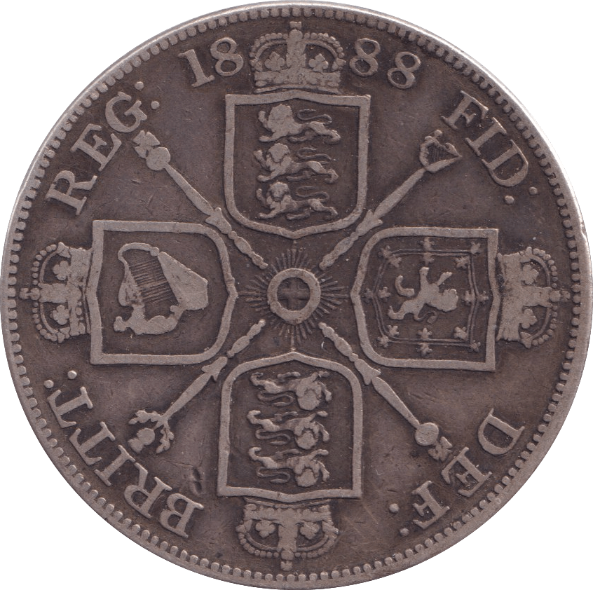 1888 DOUBLE FLORIN ( F ) 4 - Double Florin - Cambridgeshire Coins