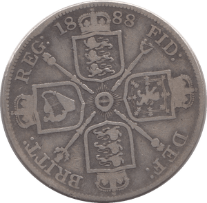 1888 DOUBLE FLORIN ( FINE ) - DOUBLE FLORIN - Cambridgeshire Coins
