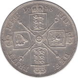 1888 DOUBLE FLORIN ( FINE ) - Double Florin - Cambridgeshire Coins