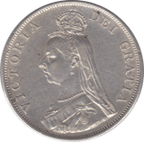 1888 DOUBLE FLORIN ( FINE ) - Double Florin - Cambridgeshire Coins
