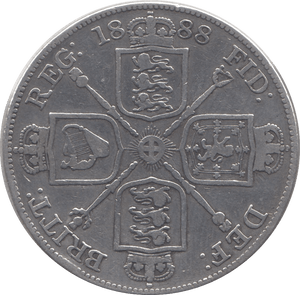 1888 DOUBLE FLORIN ( FINE ) - DOUBLE FLORIN - Cambridgeshire Coins