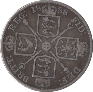 1888 DOUBLE FLORIN ( FINE ) - DOUBLE FLORIN - Cambridgeshire Coins