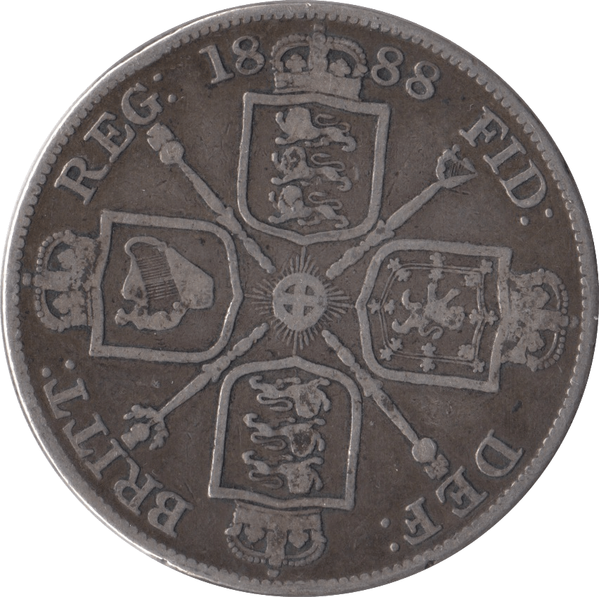 1888 DOUBLE FLORIN ( FINE ) - DOUBLE FLORIN - Cambridgeshire Coins