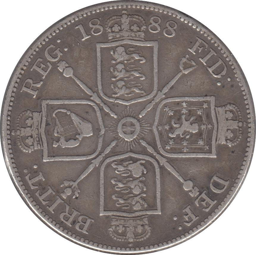 1888 DOUBLE FLORIN ( GF ) 2 - Double Florin - Cambridgeshire Coins
