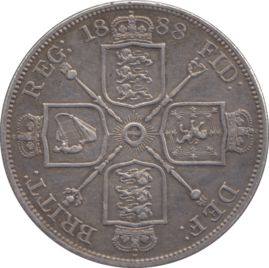 1888 DOUBLE FLORIN ( GVF ) - Double Florin - Cambridgeshire Coins