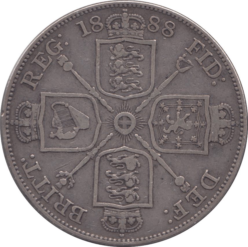 1888 DOUBLE FLORIN ( GVF ) - Double Florin - Cambridgeshire Coins