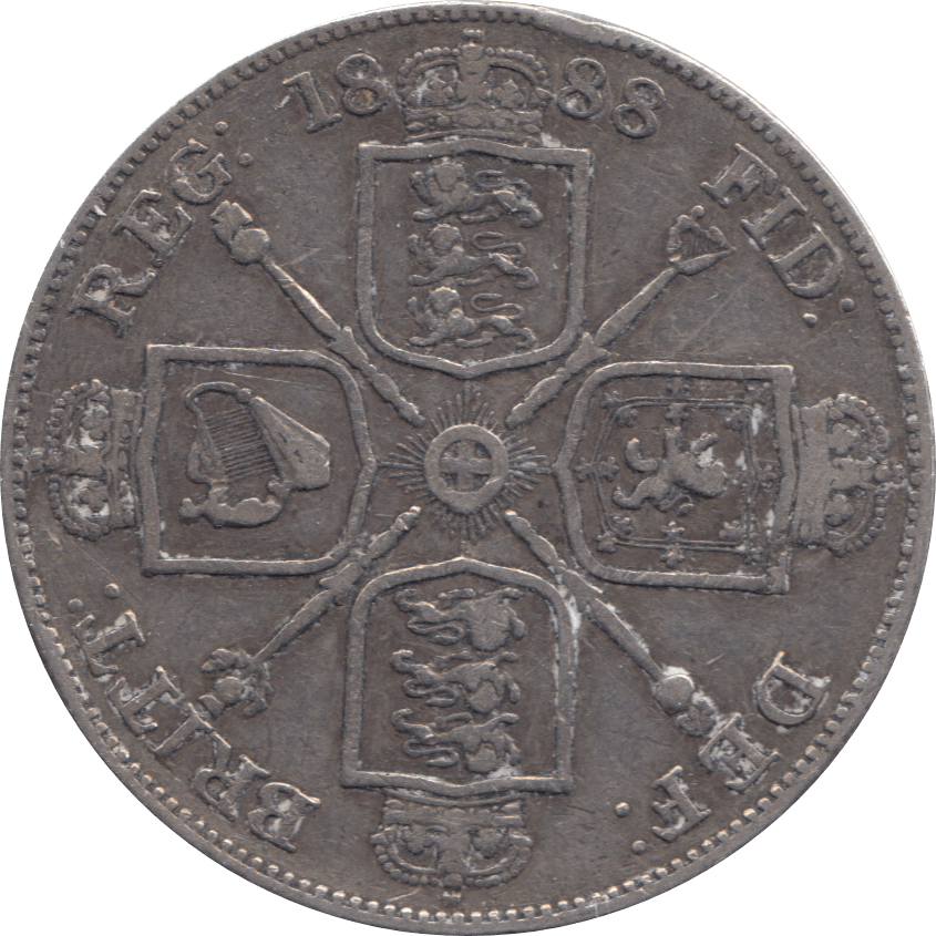 1888 DOUBLE FLORIN ( VF ) 1 - DOUBLE FLORIN - Cambridgeshire Coins