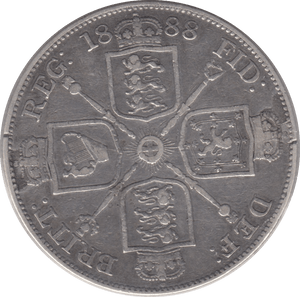 1888 DOUBLE FLORIN ( VF ) 6 - DOUBLE FLORIN - Cambridgeshire Coins