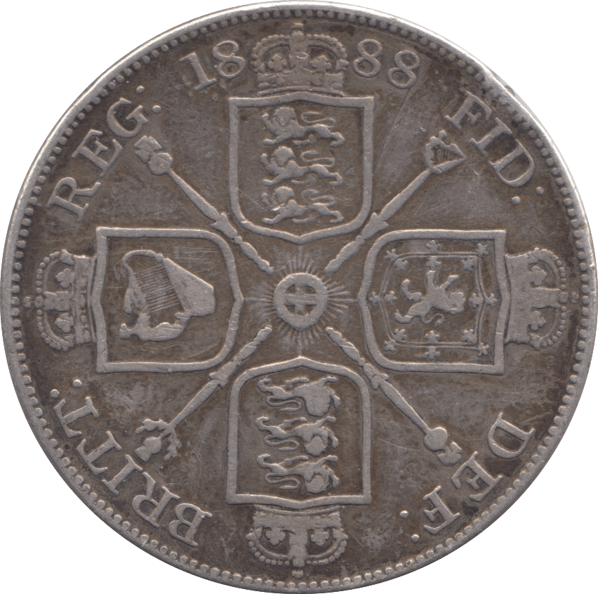 1888 DOUBLE FLORIN ( VF ) 7 - Double Florin - Cambridgeshire Coins