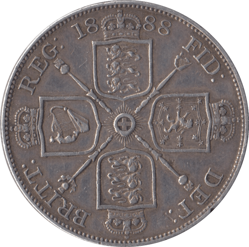 1888 DOUBLE FLORIN ( VF ) - Double Florin - Cambridgeshire Coins