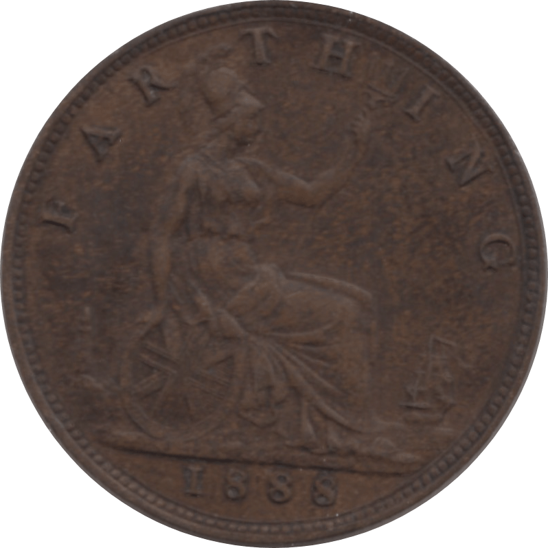1888 FARTHING 2 ( EF ) 66 - Farthing - Cambridgeshire Coins