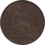 1888 FARTHING 2 ( EF ) 66 - Farthing - Cambridgeshire Coins