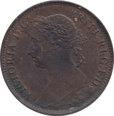 1888 FARTHING ( AUNC ) 23 - Farthing - Cambridgeshire Coins
